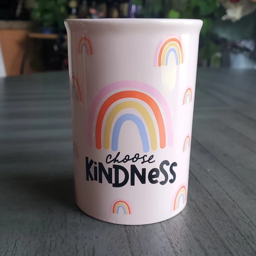 Rainbow 'Choose Kindness' Storage Cup